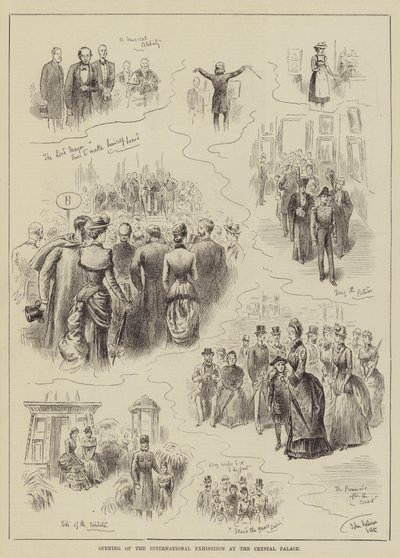 Inauguración de la Exposición Internacional en el Crystal Palace de John Jellicoe
